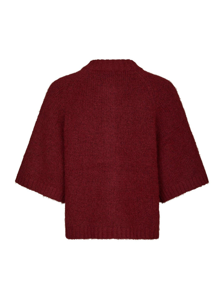 Benuta Fluffy Knit Cardigan Dark Red | Genser | Smuk