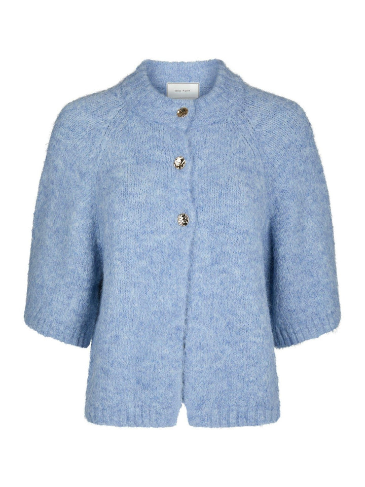 Benuta Fluffy Knit Cardigan Dusty Blue | Genser | Smuk