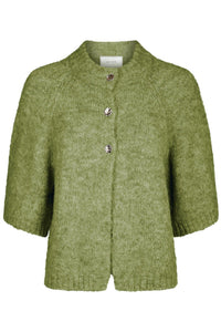 Benuta Fluffy Knit Cardigan Dusty Green