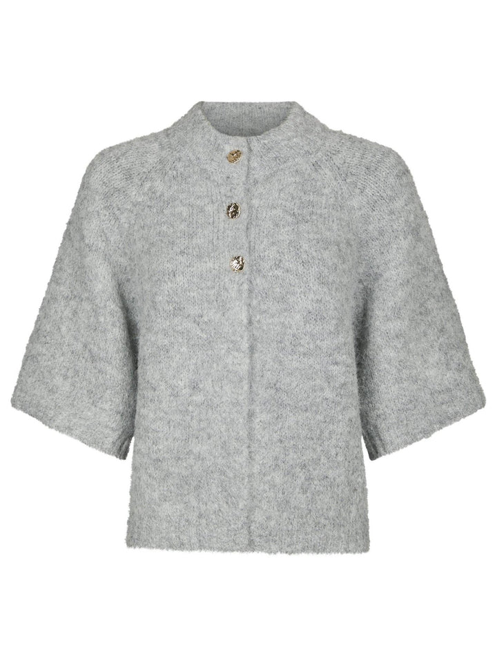 Benuta Fluffy Knit Cardigan Grey Melange | Genser | Smuk