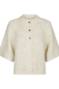 Benuta Fluffy Knit Cardigan Ivory