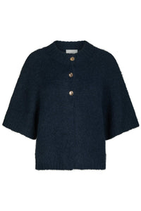 Benuta Fluffy Knit Cardigan Navy
