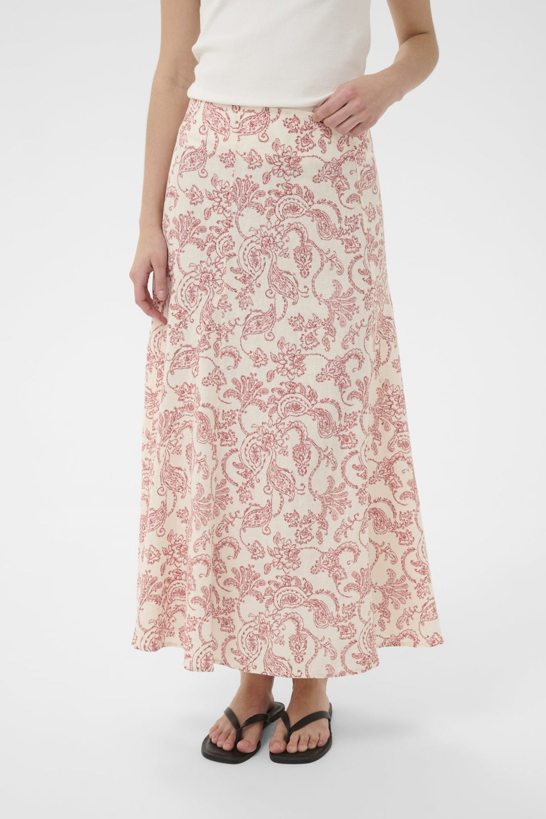 Beril Skirt Peach Blossom Dot Paisley | Skjørt | Smuk