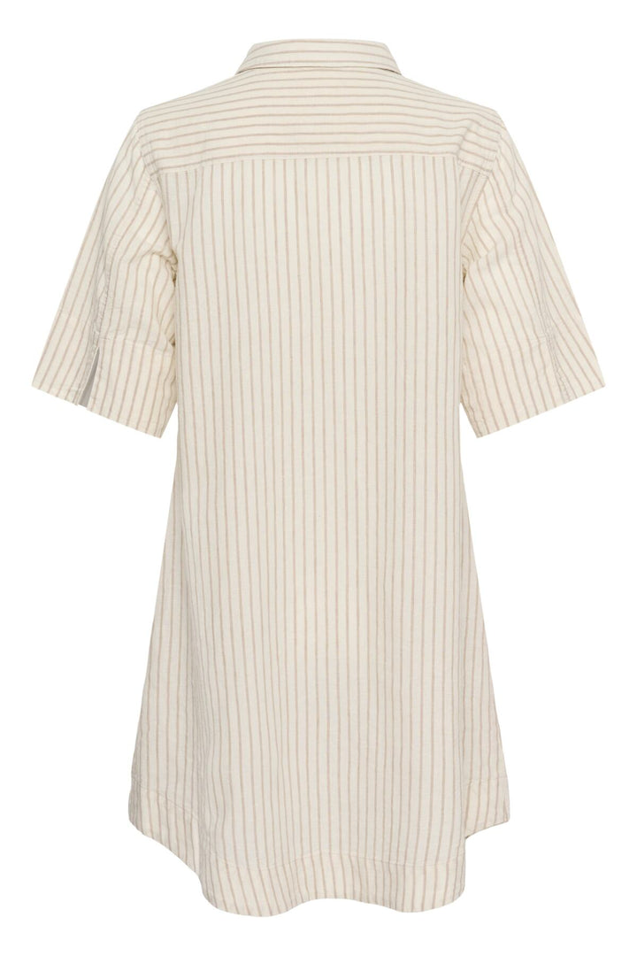 Berrit Dress Neutral Stripe | Kjoler | Smuk