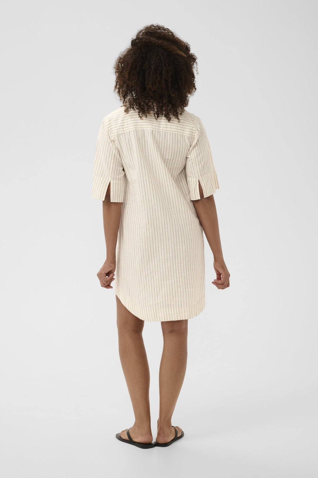 Berrit Dress Neutral Stripe | Kjoler | Smuk