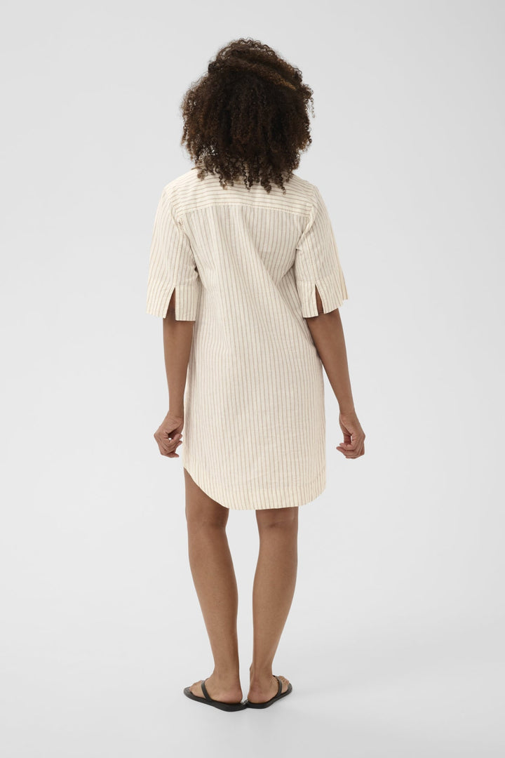 Berrit Dress Neutral Stripe | Kjoler | Smuk