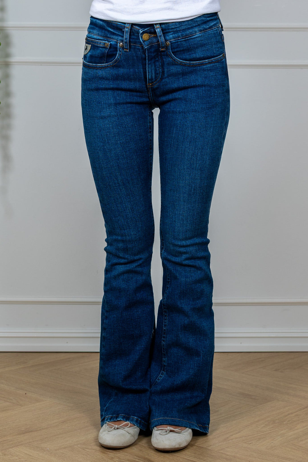 Beverly Jeans Brushed Dark Stone | Bukser | Smuk