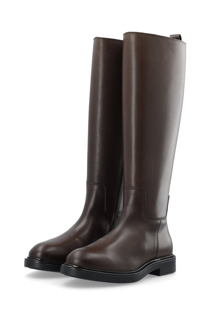 Biaadda Knee High Boot Smooth Leather Brown | Sko | Smuk - Dameklær på nett