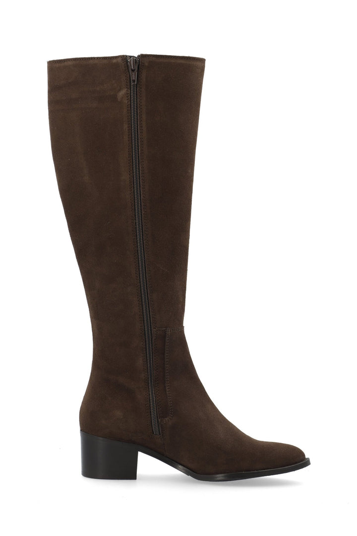 Biacarol Chelsea Knee High Boot Oily Suede Brown | Sko | Smuk