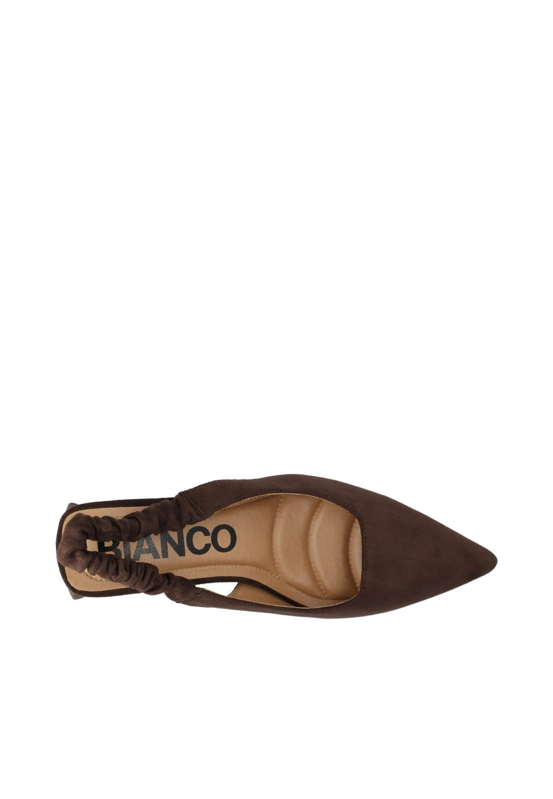 Biamaralyn Scrunchie Slingback Faux Suede Brown | Sko | Smuk