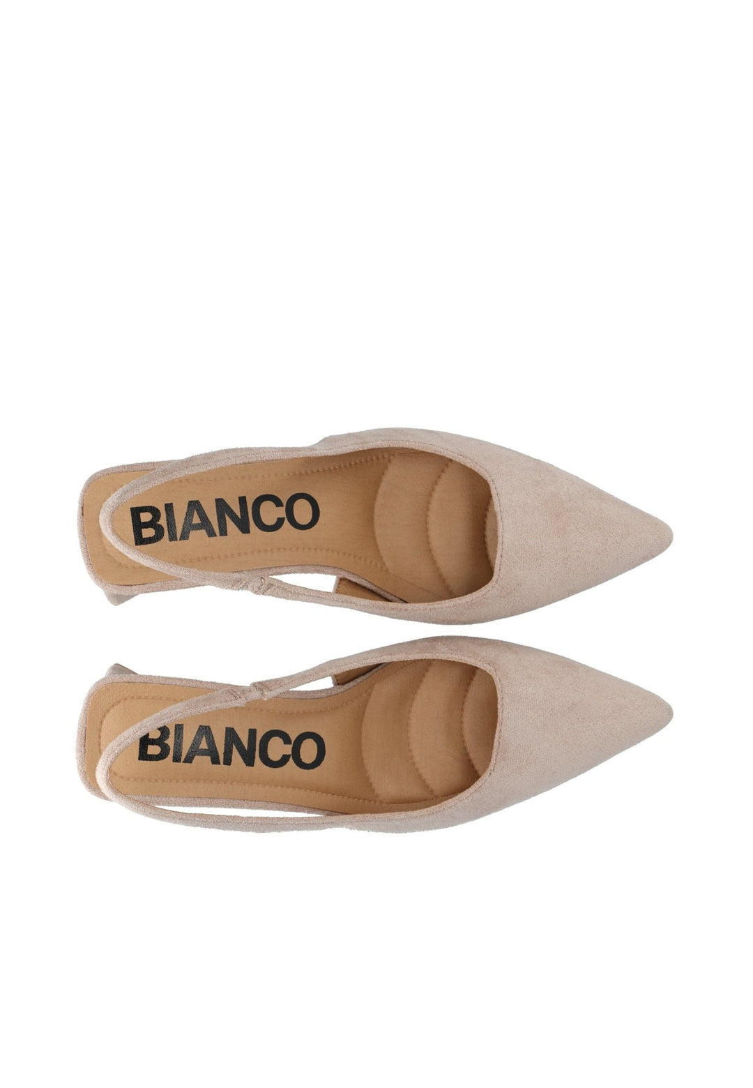 Biamaralyn Slingback Faux Suede Nougat | Sko | Smuk