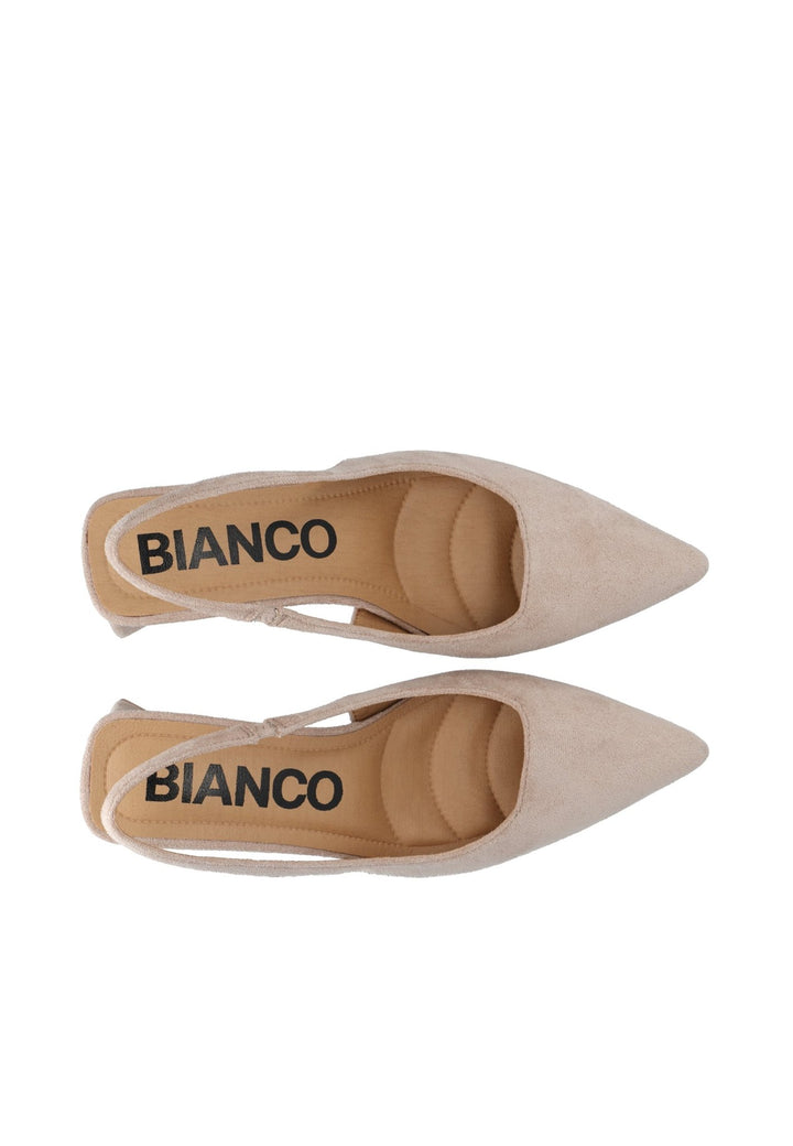 Biamaralyn Slingback Faux Suede Nougat | Sko | Smuk