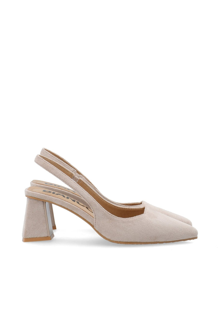 Biamaralyn Slingback Faux Suede Nougat | Sko | Smuk