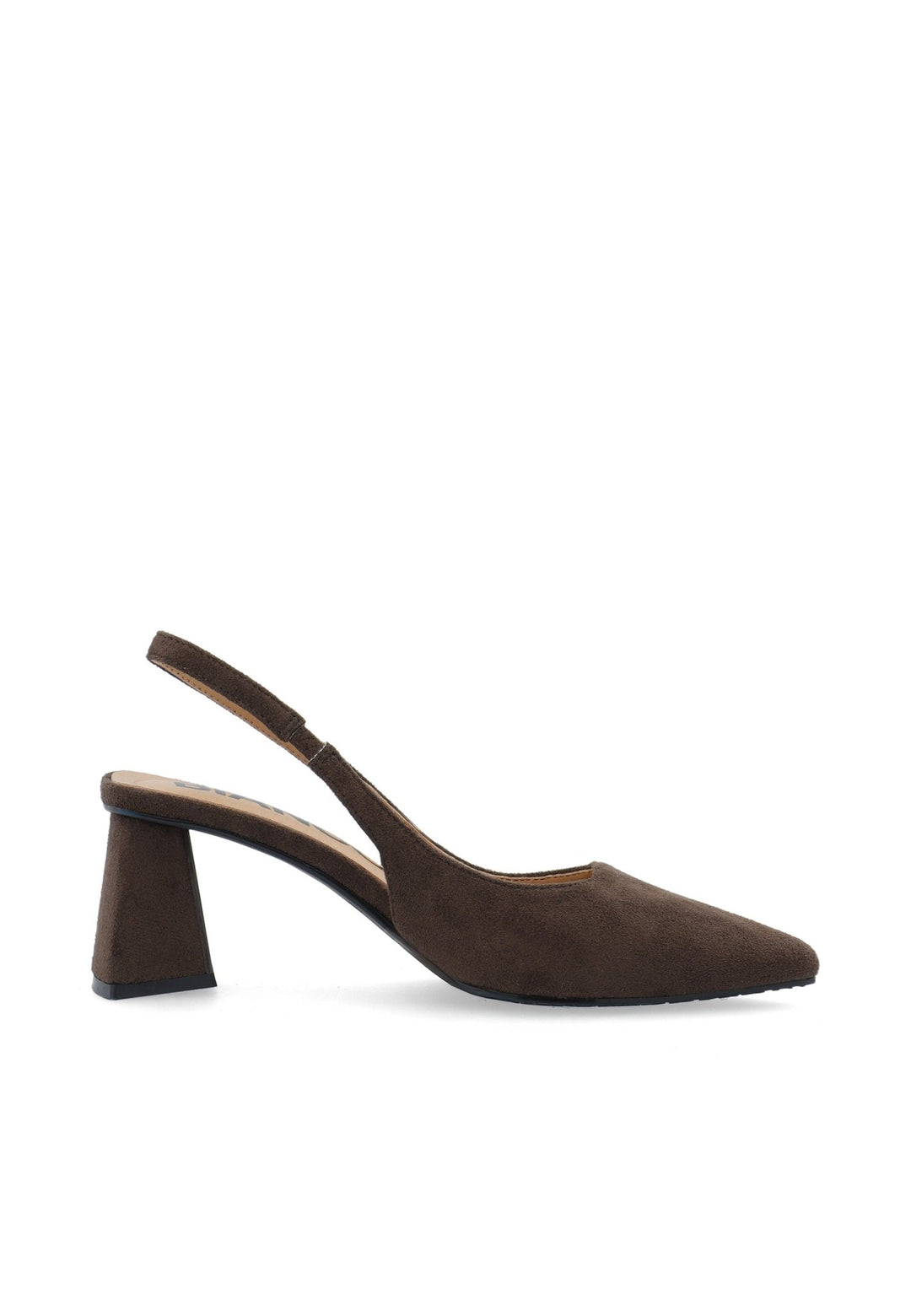 Biamaralyn Slingback Faux Suede Nougat | Sko | Smuk