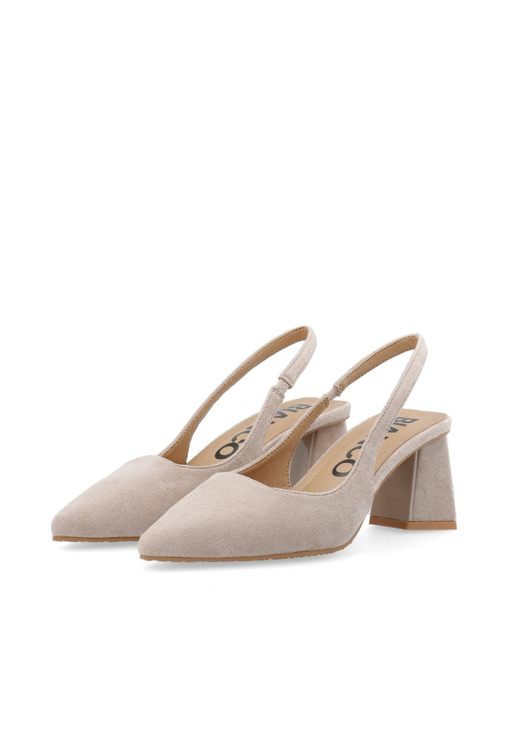 Biamaralyn Slingback Faux Suede Nougat | Sko | Smuk