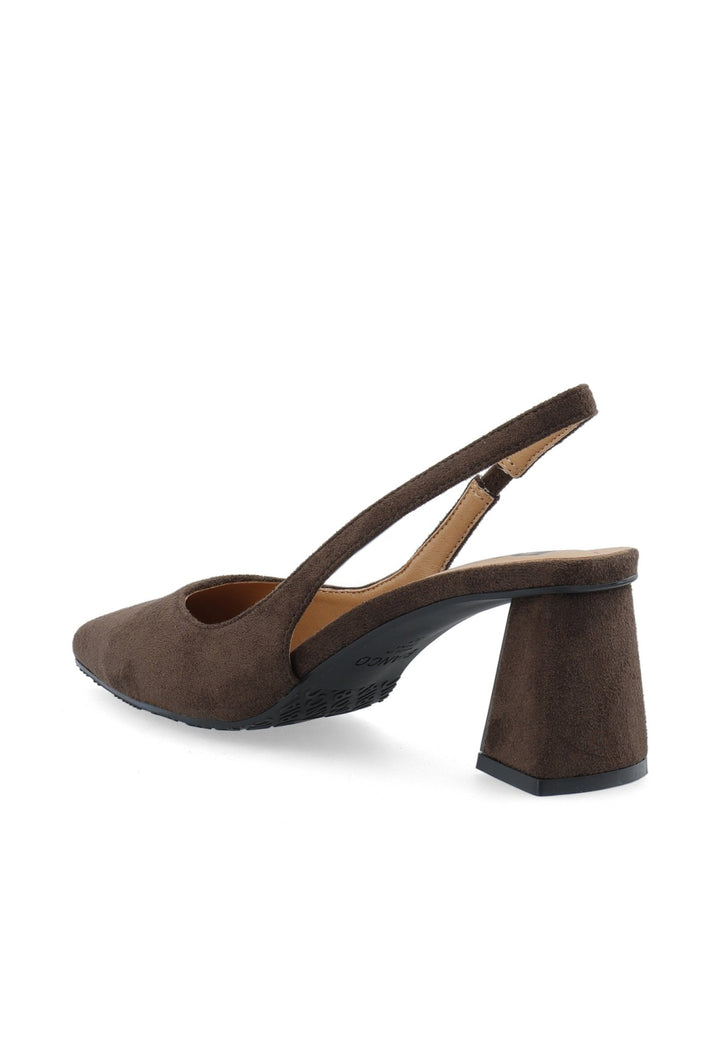 Biamaralyn Slingback Faux Suede Nougat | Sko | Smuk