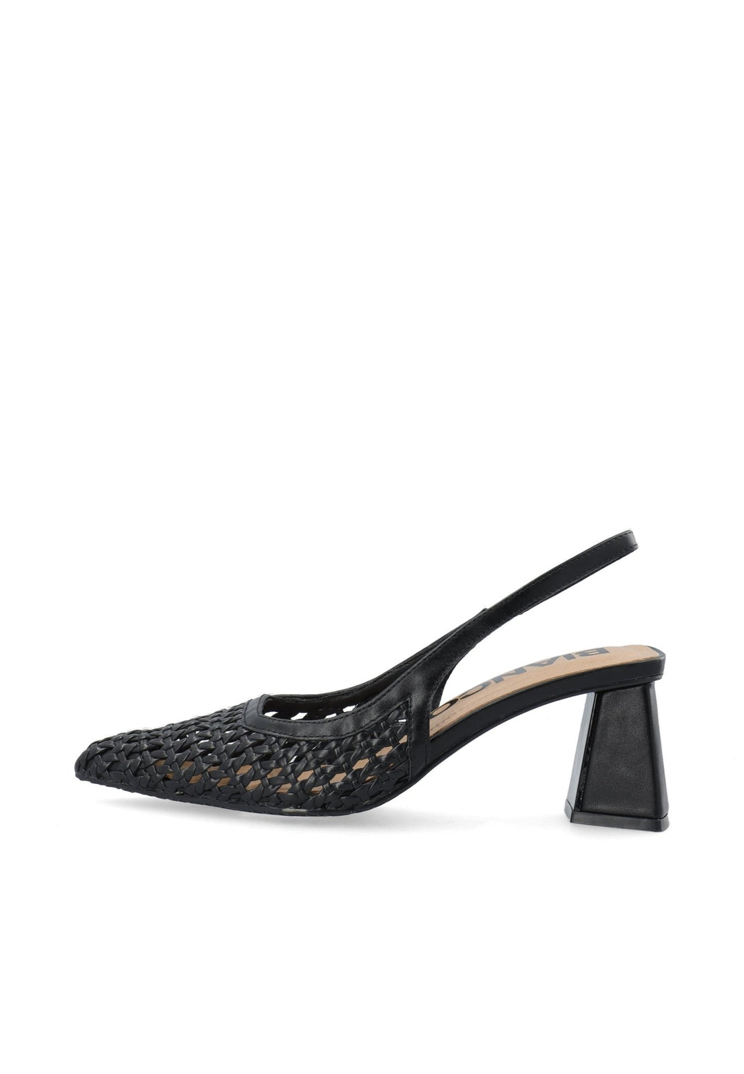 Biamaralyn Slingback Weaved Faux Leather Black | Sko | Smuk