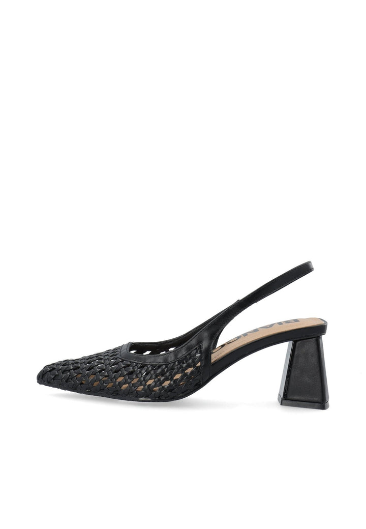 Biamaralyn Slingback Weaved Faux Leather Black | Sko | Smuk