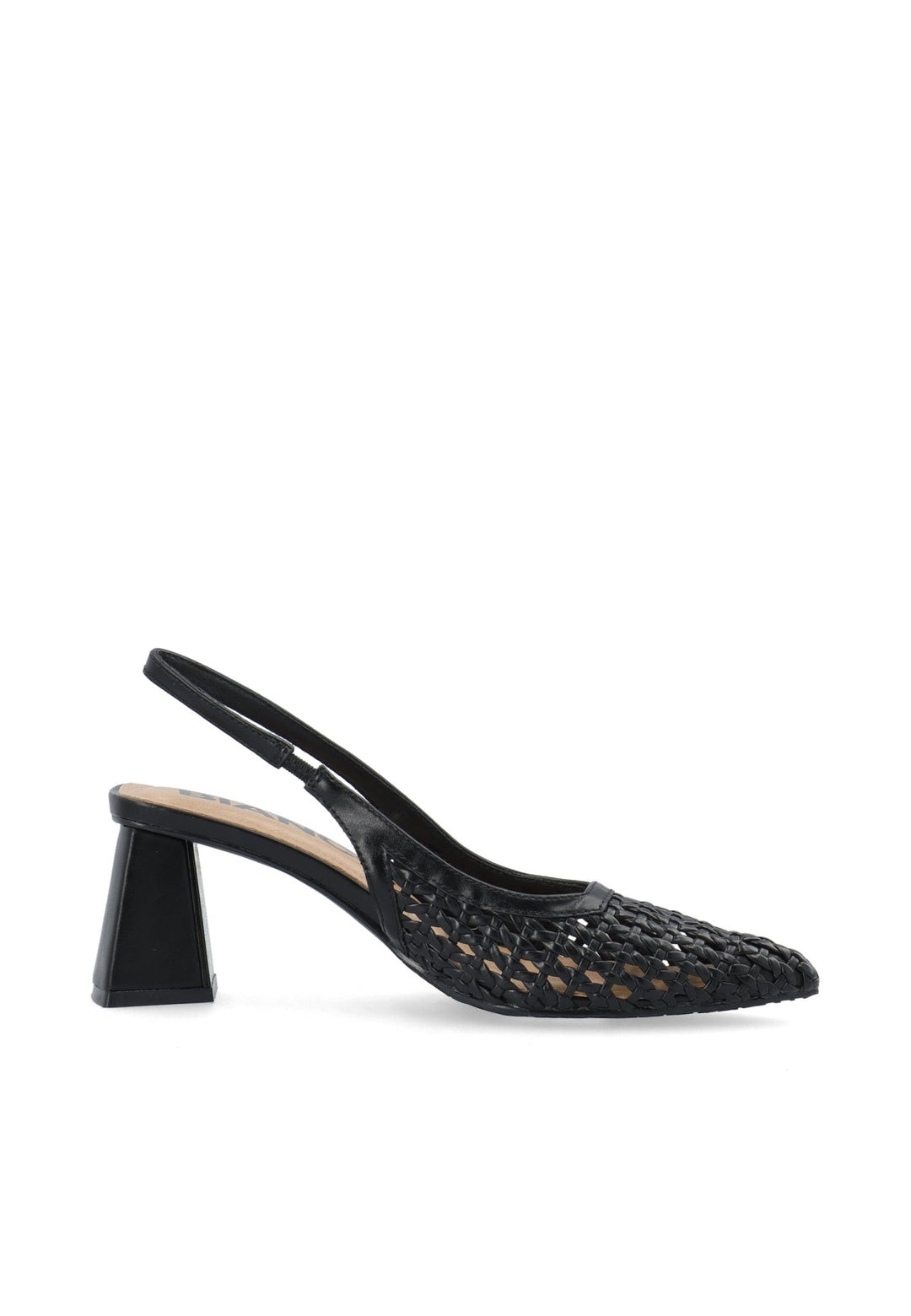 Biamaralyn Slingback Weaved Faux Leather Black | Sko | Smuk