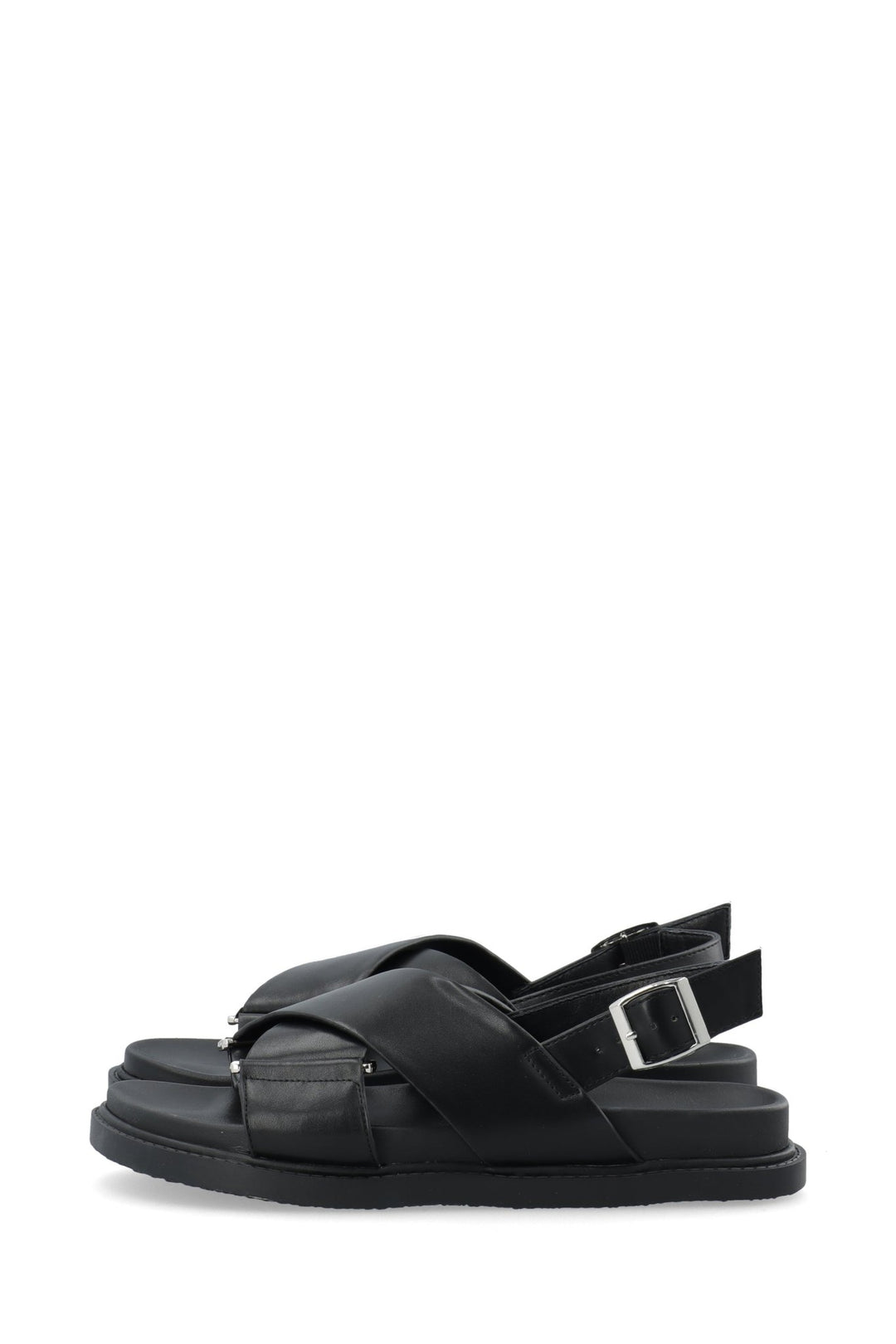 Biaoslo Cross Sandal Faux Leather Black | Sko | Smuk - Dameklær på nett