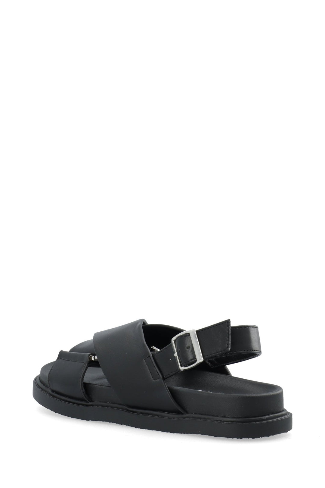 Biaoslo Cross Sandal Faux Leather Black | Sko | Smuk - Dameklær på nett