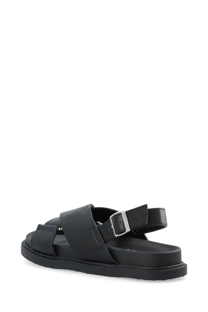 Biaoslo Cross Sandal Faux Leather Black | Sko | Smuk - Dameklær på nett