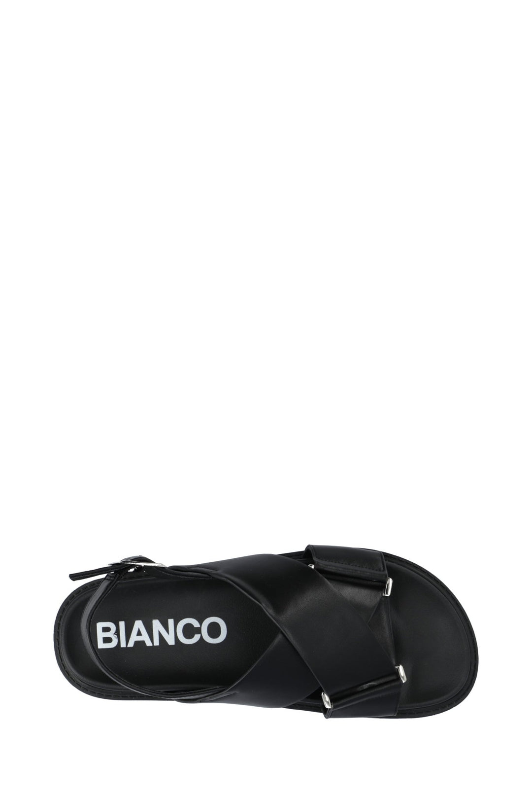 Biaoslo Cross Sandal Faux Leather Black | Sko | Smuk - Dameklær på nett