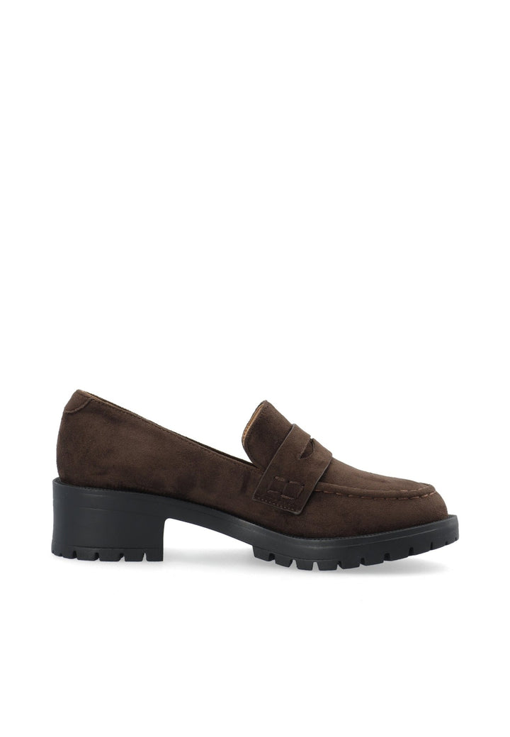 Biapearl Penny Loafer Faux Suede Brown | Sko | Smuk