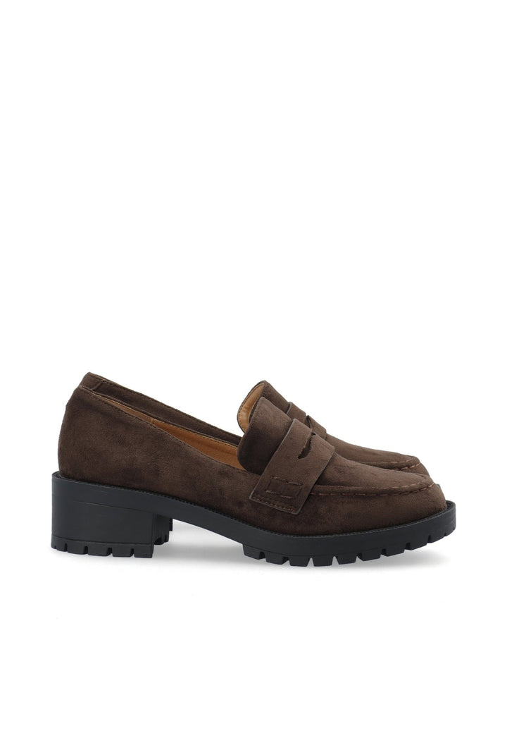 Biapearl Penny Loafer Faux Suede Brown | Sko | Smuk