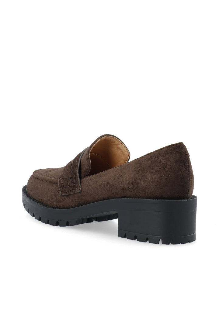 Biapearl Penny Loafer Faux Suede Brown | Sko | Smuk