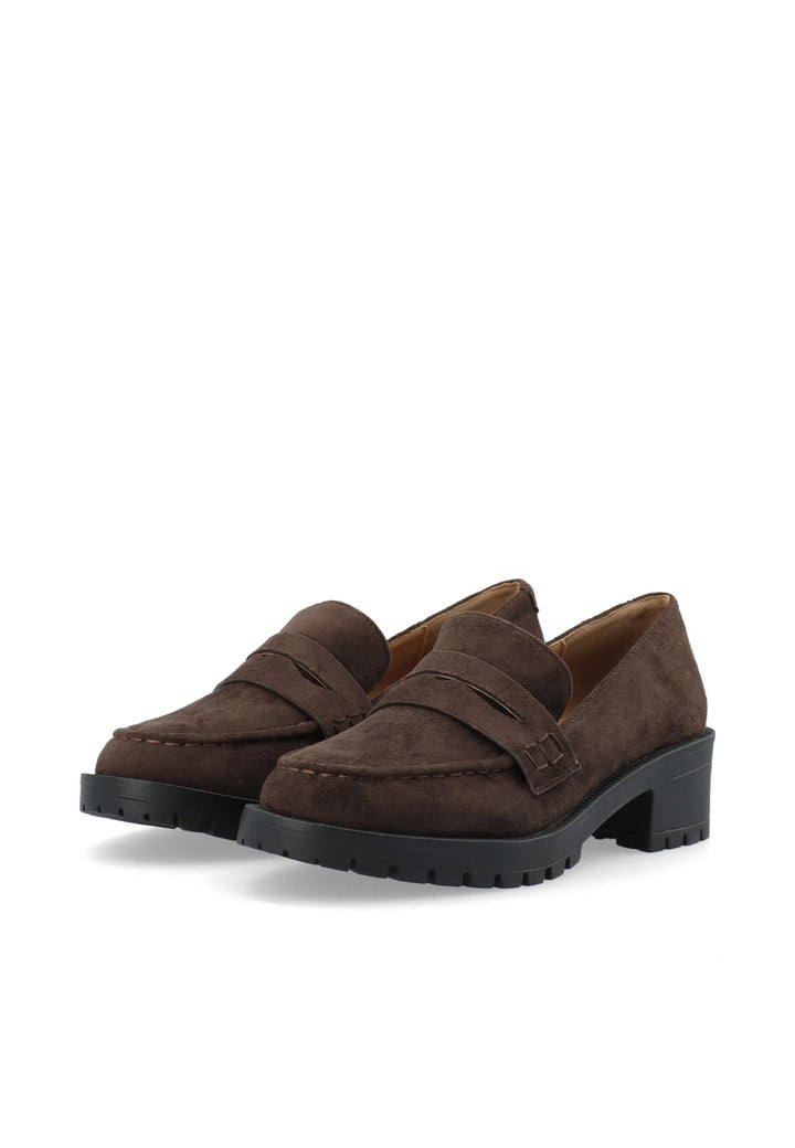 Biapearl Penny Loafer Faux Suede Brown | Sko | Smuk