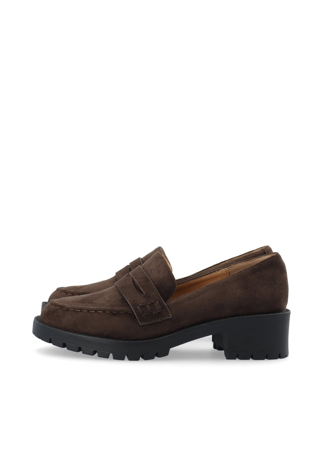 Biapearl Penny Loafer Faux Suede Brown | Sko | Smuk