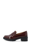 Biapearl Simple Penny Loafer Patent Aquarius Burgundy