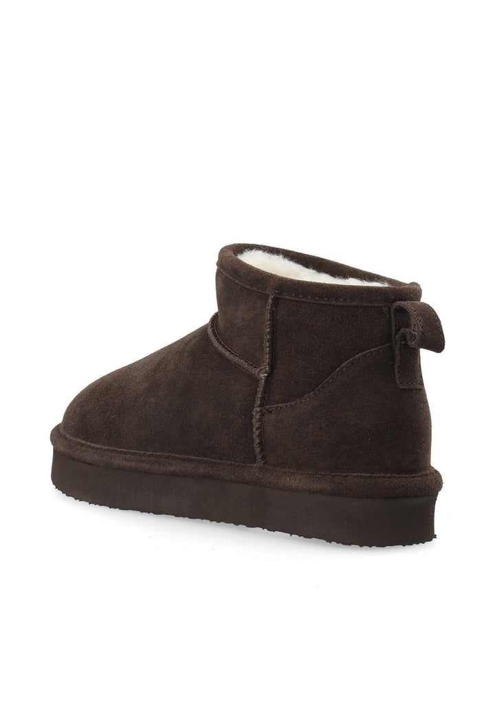 Biasnow Flatform Ankle Boot Suede Dark Brown | Sko | Smuk - Dameklær på nett