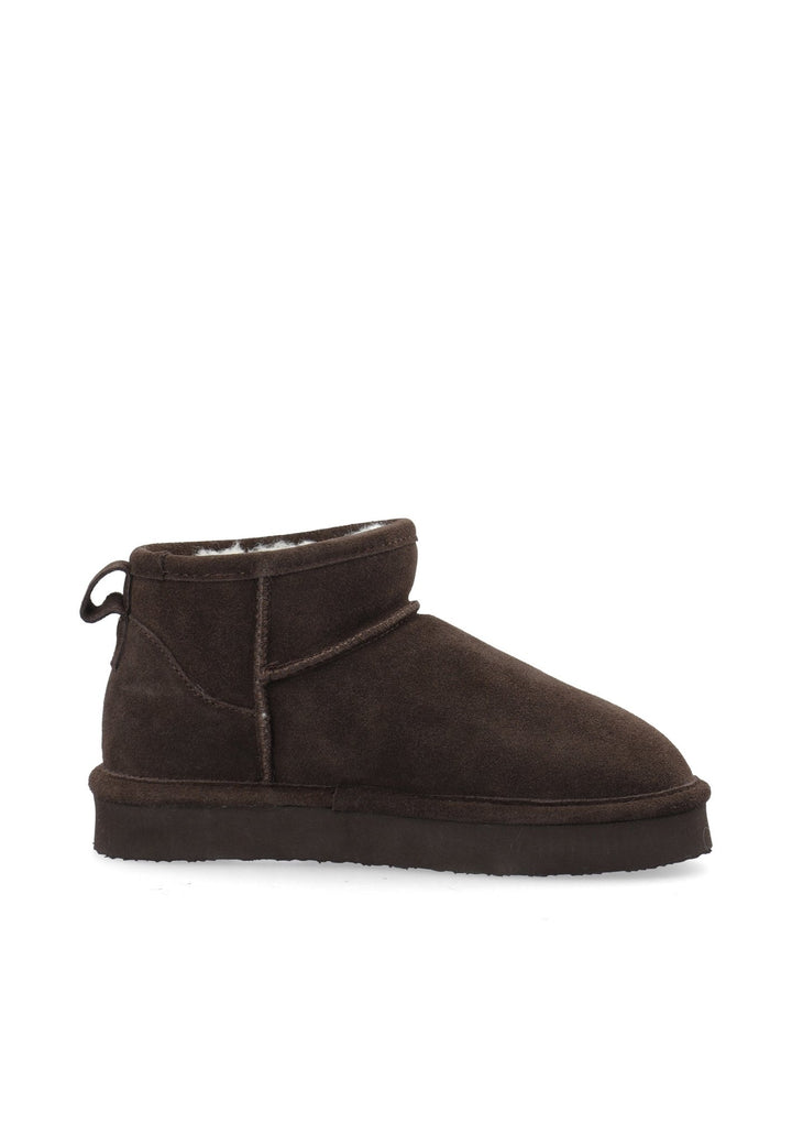 Biasnow Flatform Ankle Boot Suede Dark Brown | Sko | Smuk - Dameklær på nett