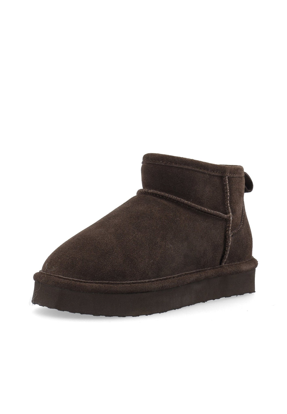 Biasnow Flatform Ankle Boot Suede Dark Brown | Sko | Smuk - Dameklær på nett