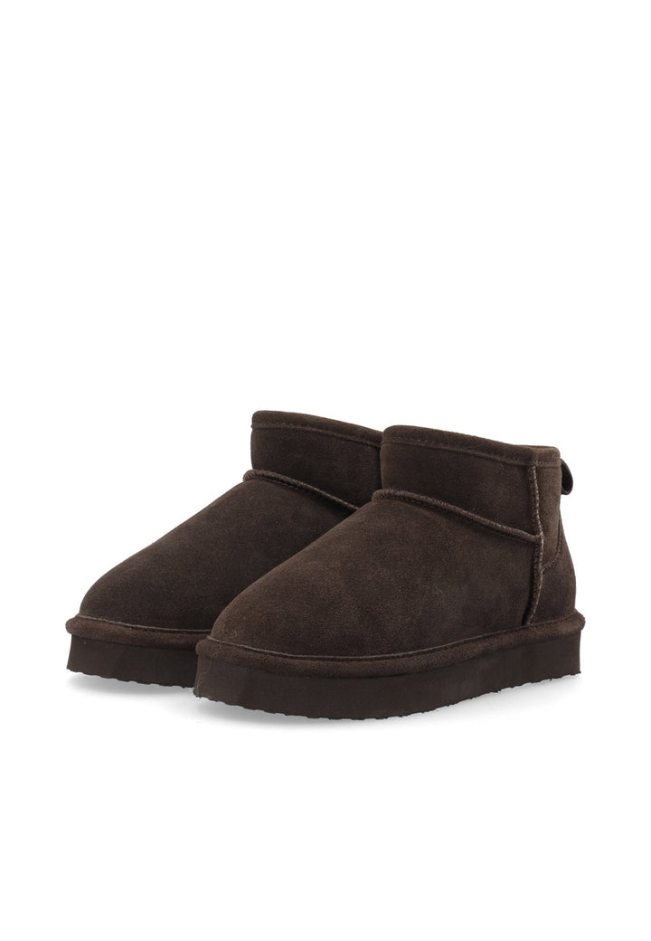 Biasnow Flatform Ankle Boot Suede Dark Brown | Sko | Smuk - Dameklær på nett