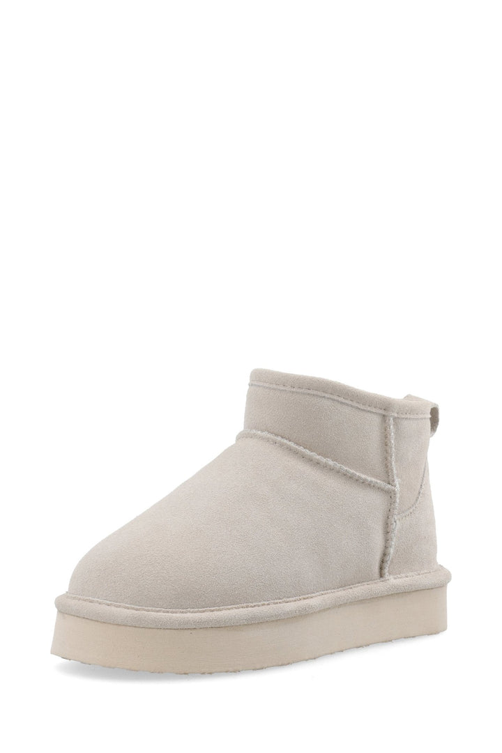 Biasnow Flatform Ankle Boot Suede Sand | Sko | Smuk - Dameklær på nett