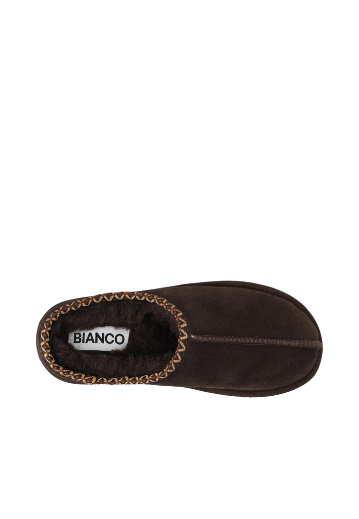 Biasnow Flatform Binded Slip In Shoe Suede Dark Brown | Sko | Smuk - Dameklær på nett