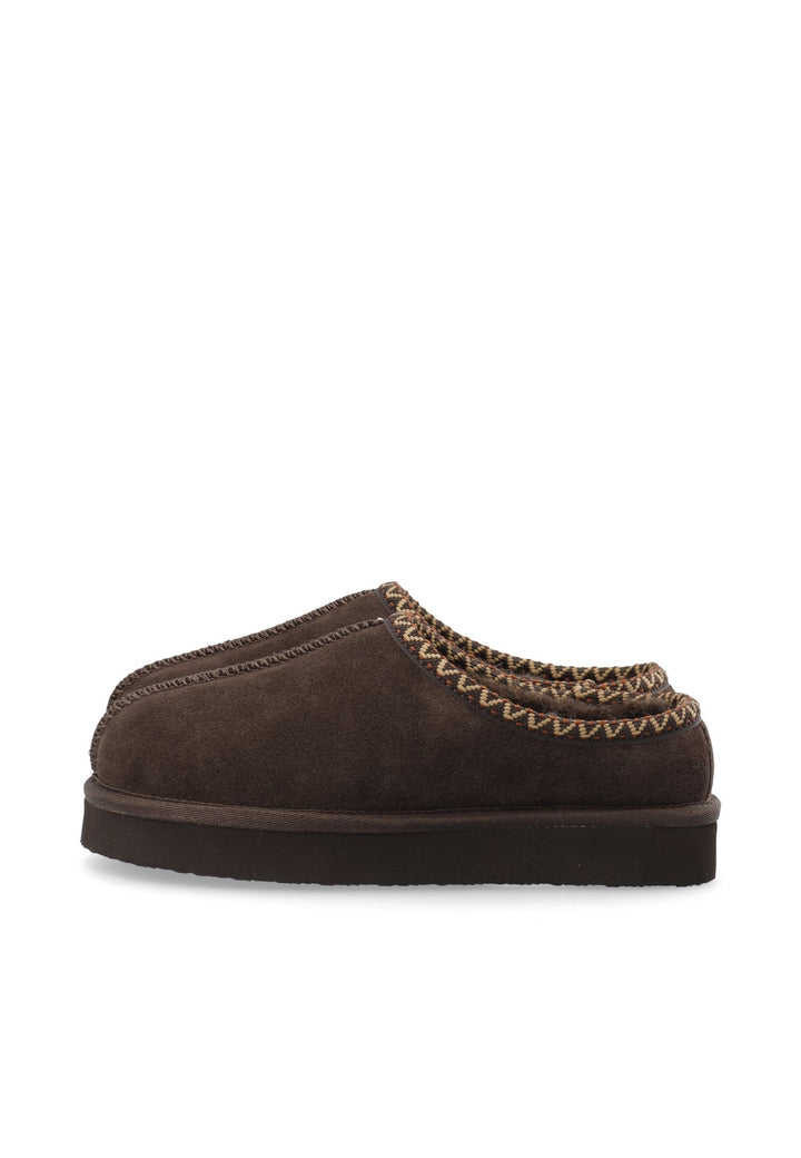 Biasnow Flatform Binded Slip In Shoe Suede Dark Brown | Sko | Smuk - Dameklær på nett