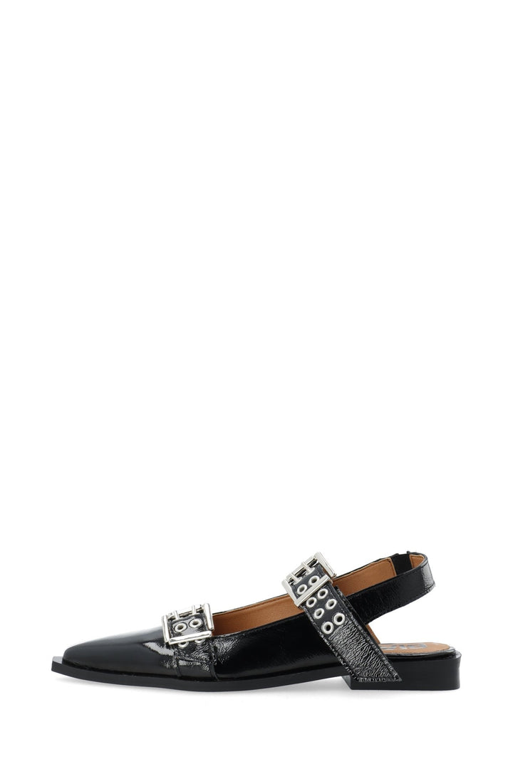 Biavictoria Double Buckle Slingback Nappalak Black | Sko | Smuk - Dameklær på nett