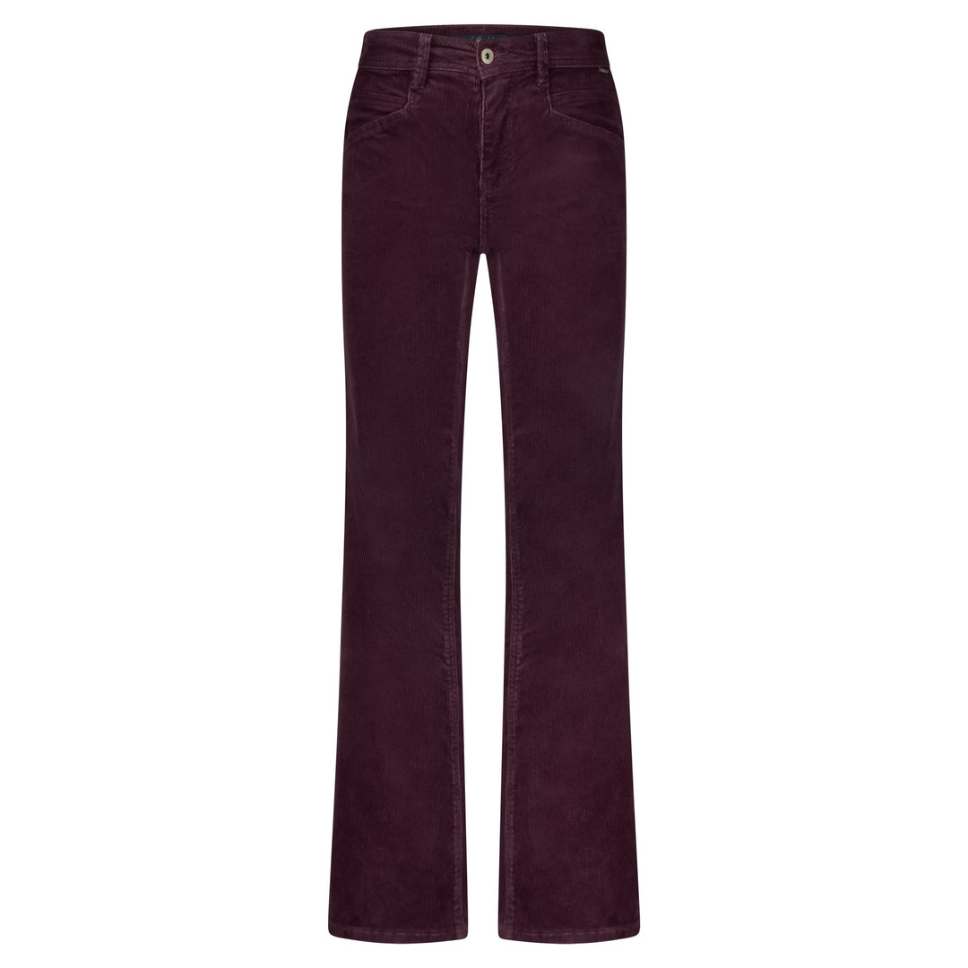 Bibette Pants 10W Cord Aubergine | Bukser | Smuk - Dameklær på nett