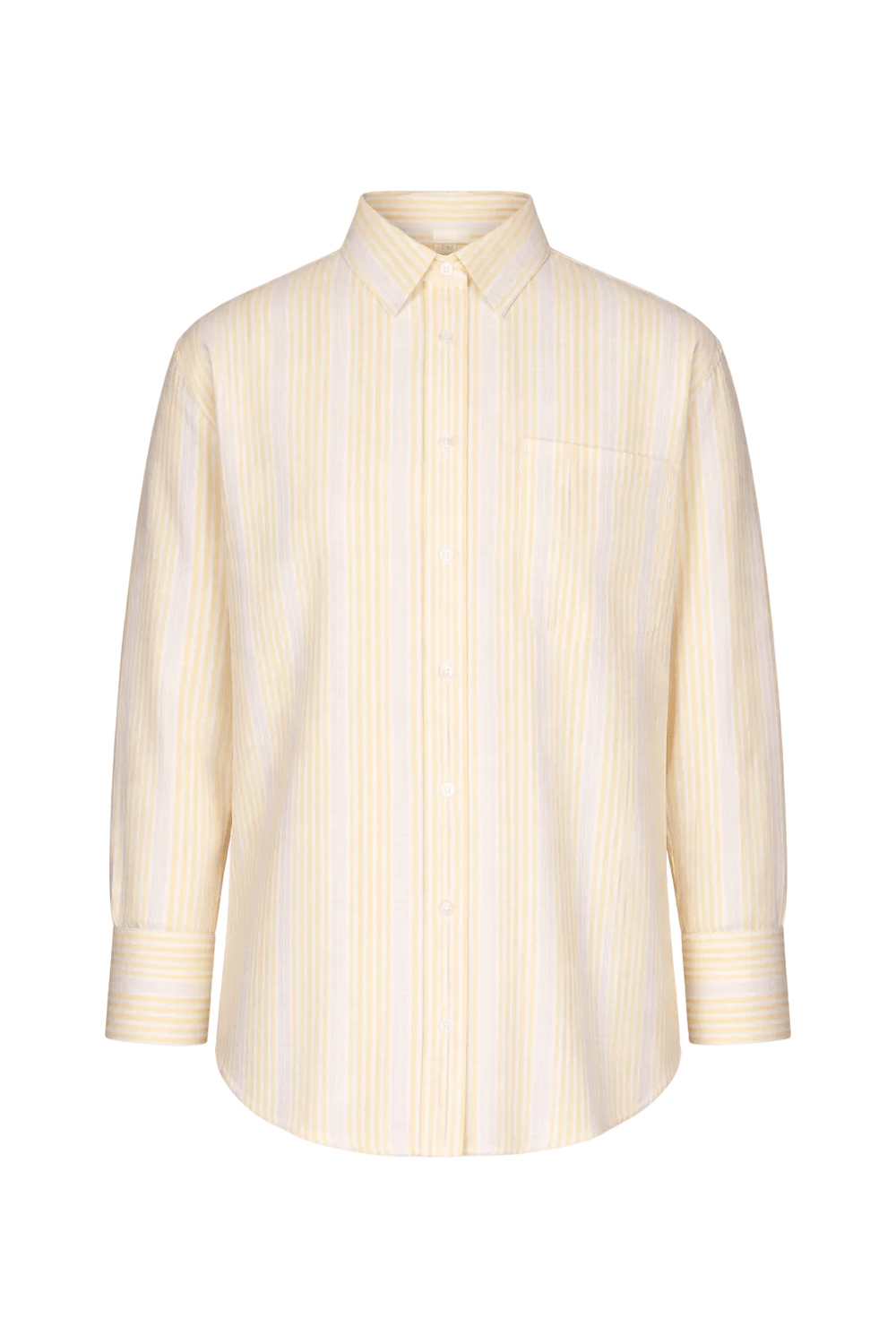Bibi Crepe Shirt Light Yellow Stripe | Skjorter og bluser | Smuk