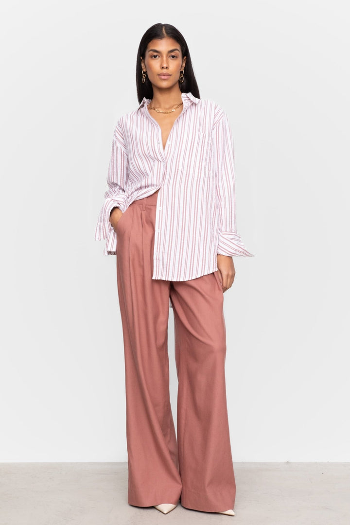 Bibi Crepe Shirt Terracotta | Skjorter og bluser | Smuk - Dameklær på nett