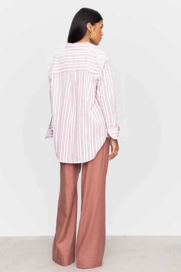 Bibi Crepe Shirt Terracotta | Skjorter og bluser | Smuk - Dameklær på nett