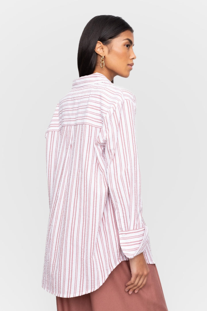 Bibi Crepe Shirt Terracotta | Skjorter og bluser | Smuk - Dameklær på nett