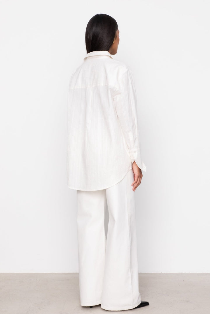 Bibi Crepe Shirt White | Skjorter og bluser | Smuk - Dameklær på nett
