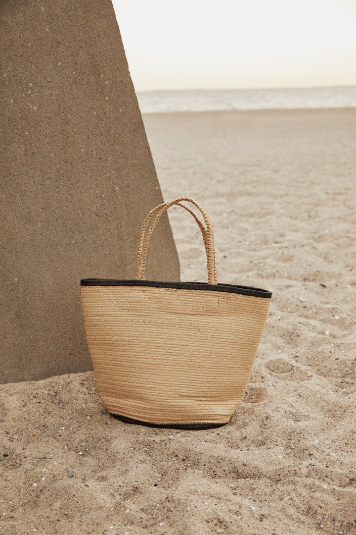 Bigge Bag Natural With. Black Edges | Vesker | Smuk
