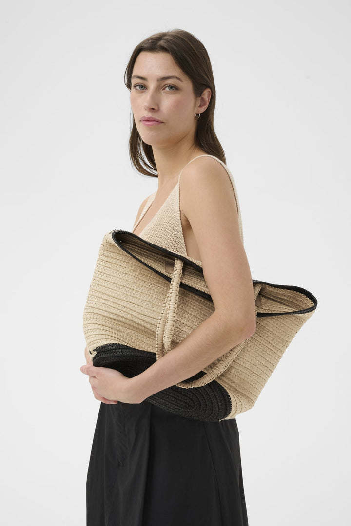 Bigge Bag Natural With. Black Edges | Vesker | Smuk
