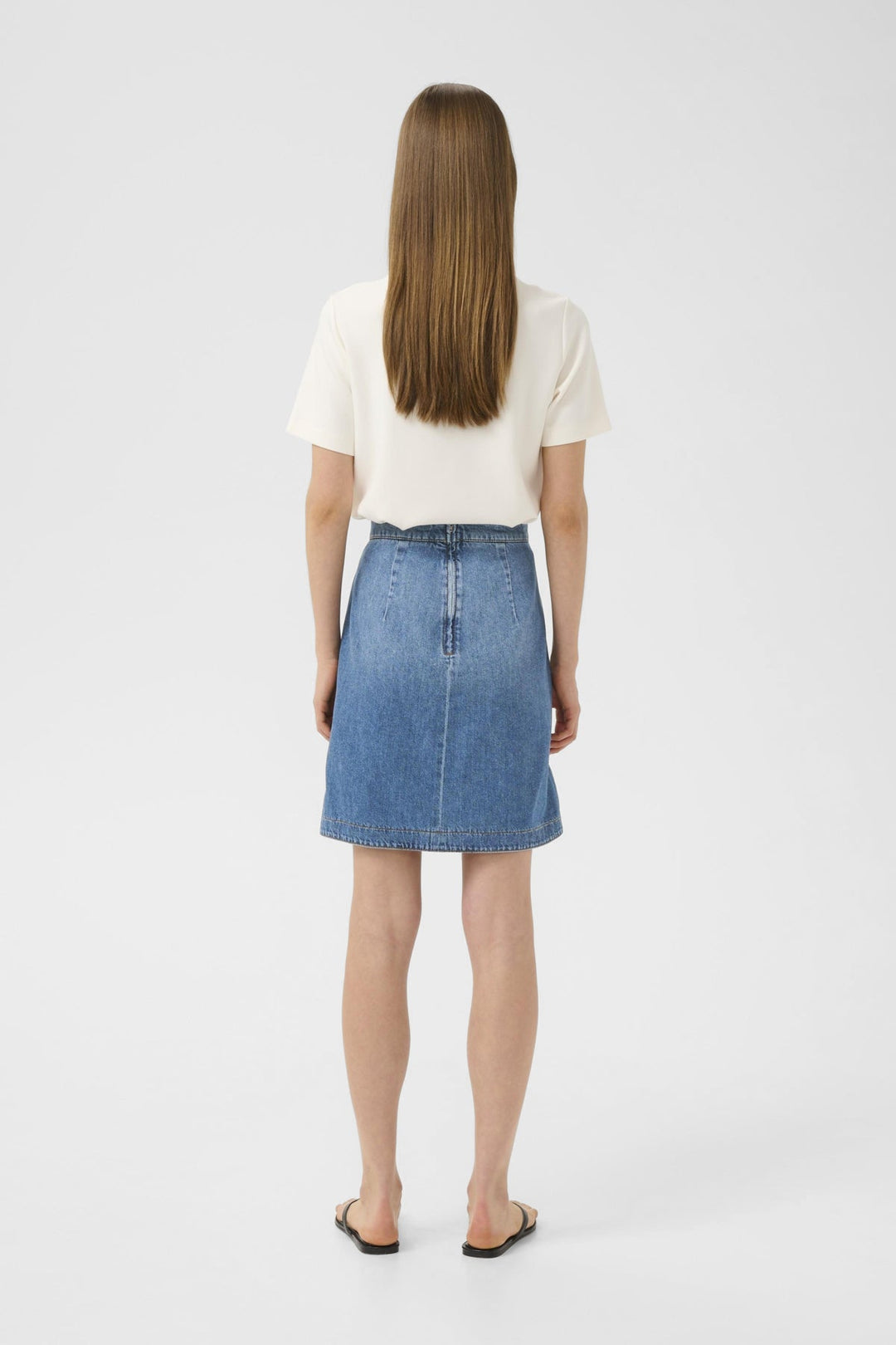 Bilaiw Bacca Skirt Medium Blue | Skjørt | Smuk - Dameklær på nett